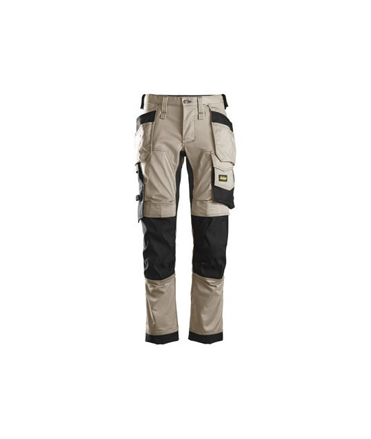 Stretch pants with holster pockets