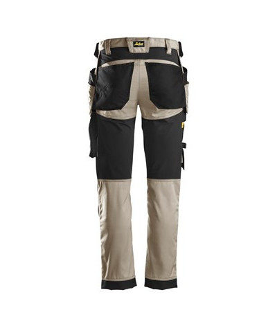 Stretch pants with holster pockets