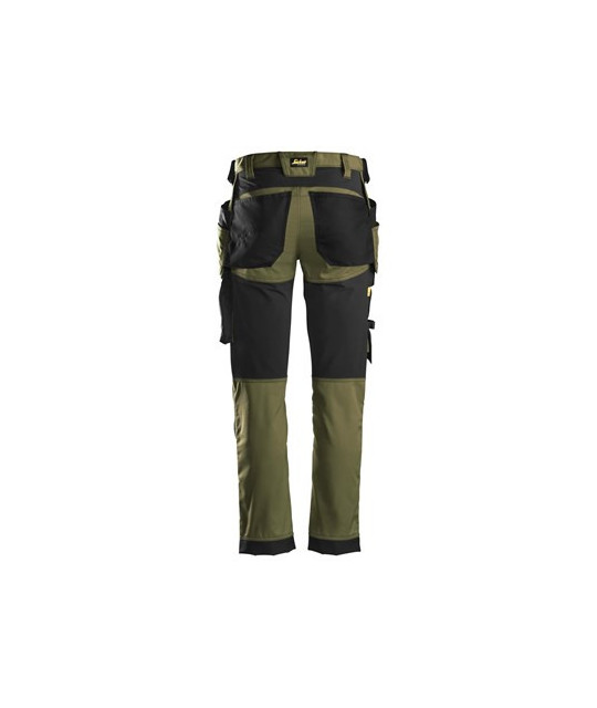 Stretch pants with holster pockets