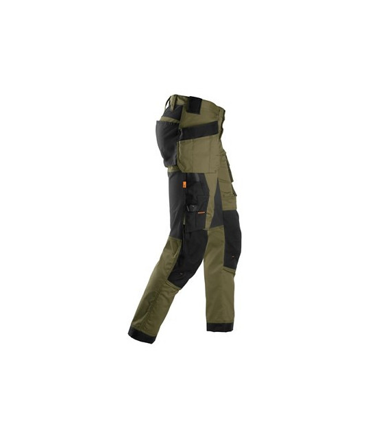 Stretch pants with holster pockets