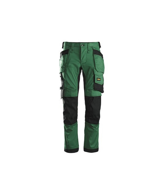 Stretch pants with holster pockets