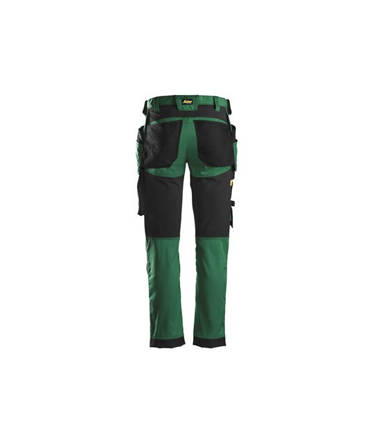 Stretch pants with holster pockets