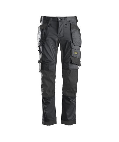 Stretch pants with holster pockets