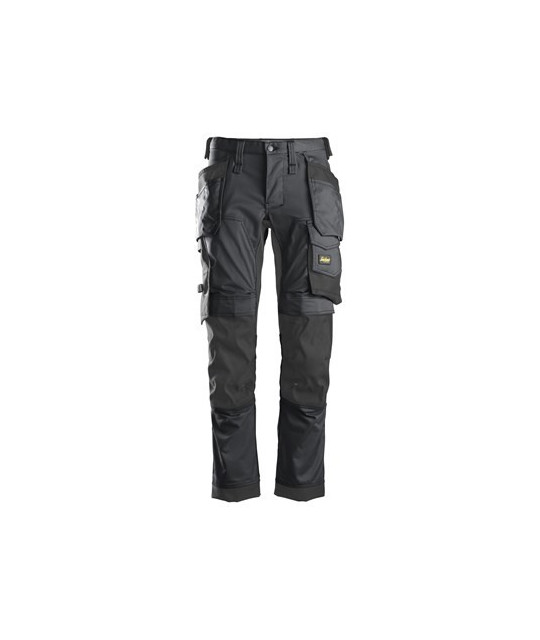 Stretch pants with holster pockets