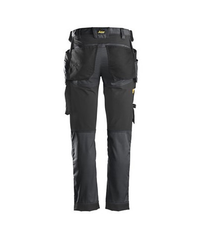 Stretch pants with holster pockets