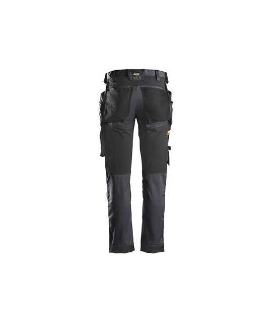 Stretch pants with holster pockets