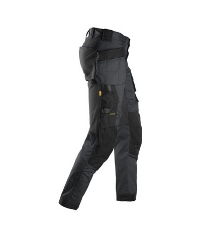 Stretch pants with holster pockets