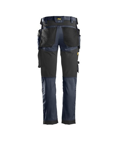 Stretch pants with holster pockets