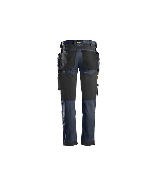 Stretch pants with holster pockets