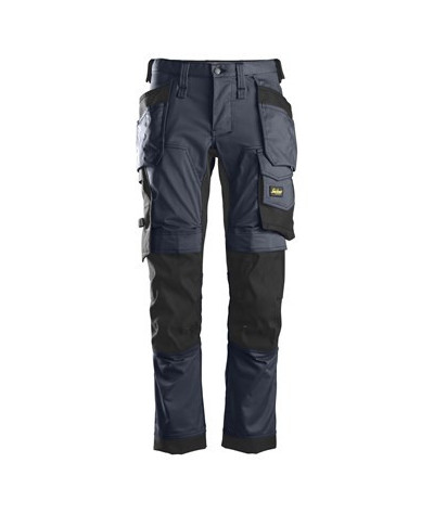 Stretch pants with holster pockets