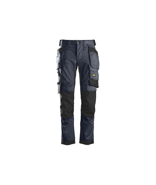 Stretch pants with holster pockets