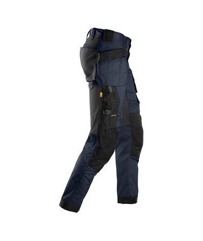 Stretch pants with holster pockets