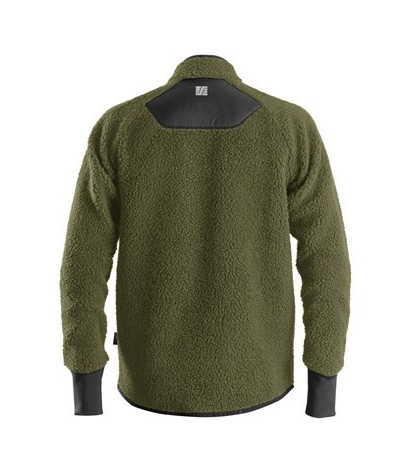 Teddy jacket with full-length zipper
