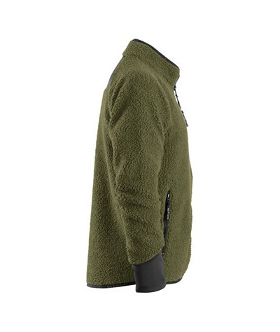 Teddy jacket with full-length zipper