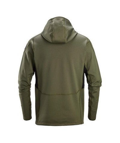 Snickers Workwear Huvtröja i fleece med hellång dragkedja Snickers ...