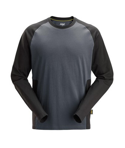 Snickers Workwear Tvåfärgad långärmad t-shirt