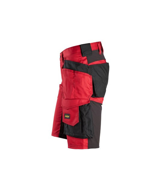 Stretch work shorts with holster pockets