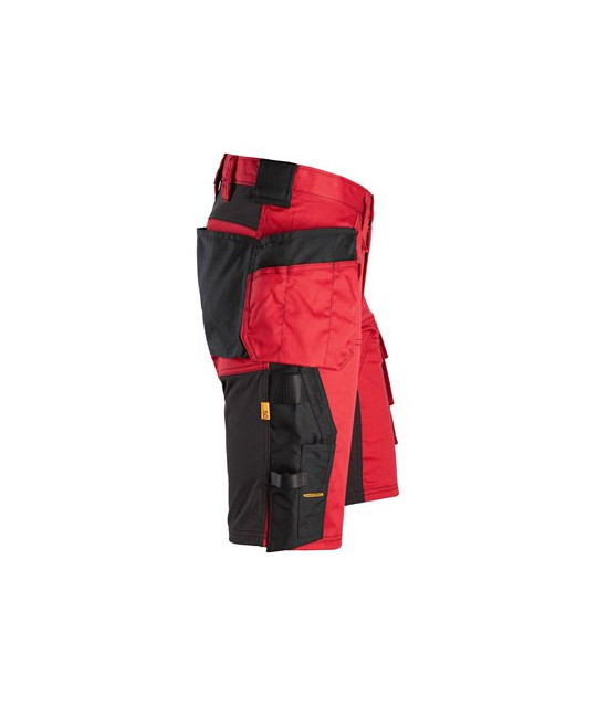 Stretch work shorts with holster pockets