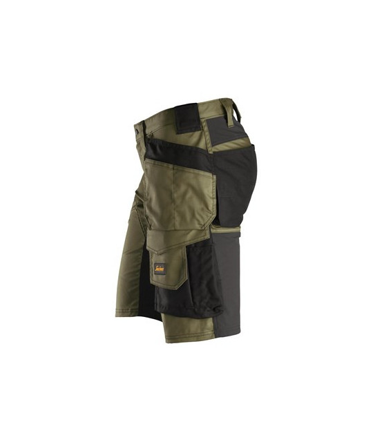 Stretch work shorts with holster pockets