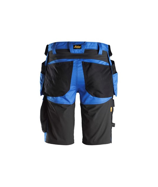 Stretch work shorts with holster pockets