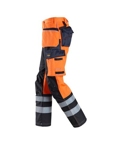 Snickers Workwear Byxa med förstärkt framsida av benet, hölsterfick...