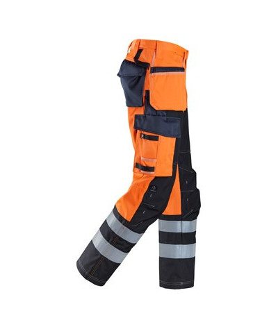 Snickers Workwear Byxa med förstärkt framsida av benet, hölsterfick...