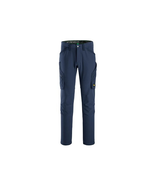 Stretch work trousers without knee pockets