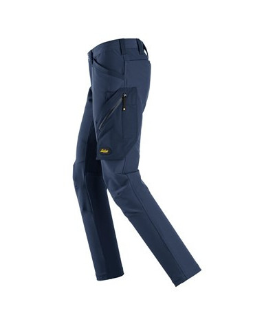 Stretch work trousers without knee pockets