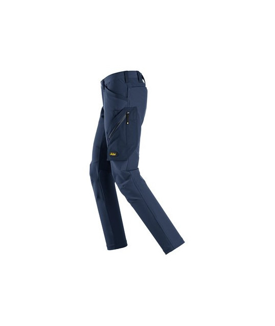 Stretch work trousers without knee pockets