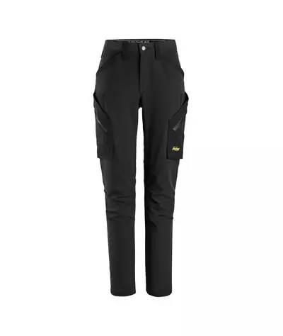 Stretch trousers without knee pockets, women's