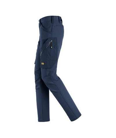 Stretch trousers without knee pockets, women's