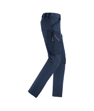 Stretch trousers without knee pockets, women's