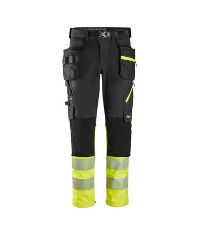 Snickers Workwear Varselbyxor med avtagbara hölsterfickor, klass 1
