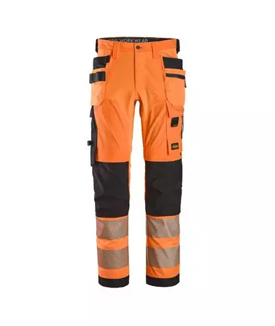 Snickers Workwear Varselbyxor med 4-vägsstretch och hölsterfickor, ...