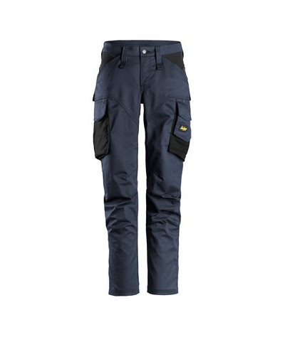 Women's stretch trousers, without knee pockets