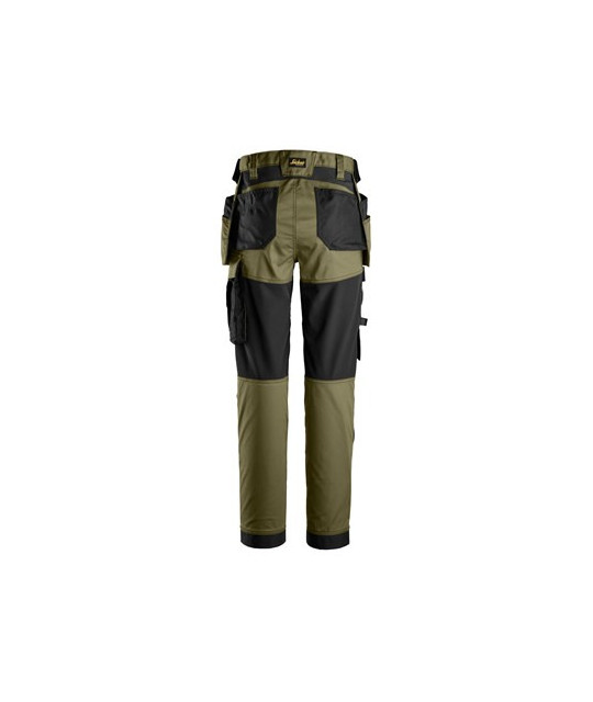 Women's stretch pants with holster pockets