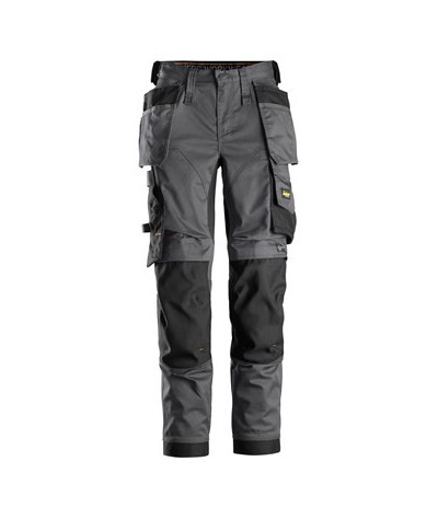 Women's stretch pants with holster pockets