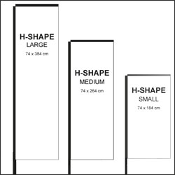 Beahflags Block aka H Shape Beachflagga H-shape Rak Beachflagga H-shape Rak